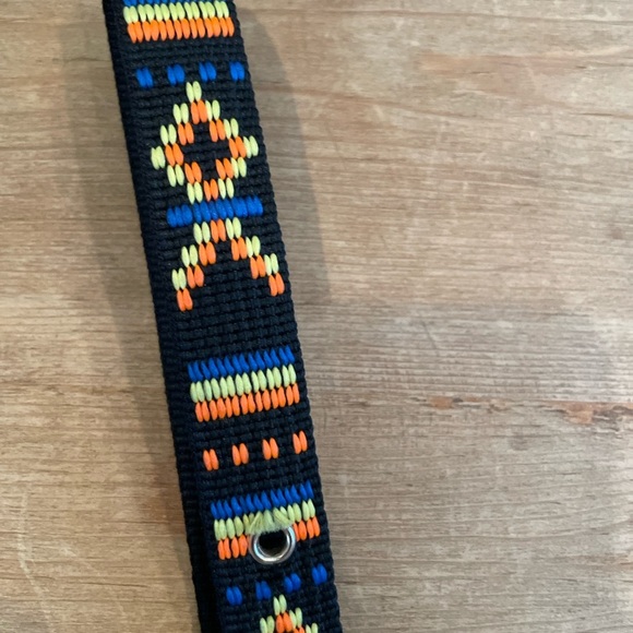 J Crew Women’s Colorful Embroidered Belt Aztec Southwestern Boho Tribal SM - Picture 5 of 9